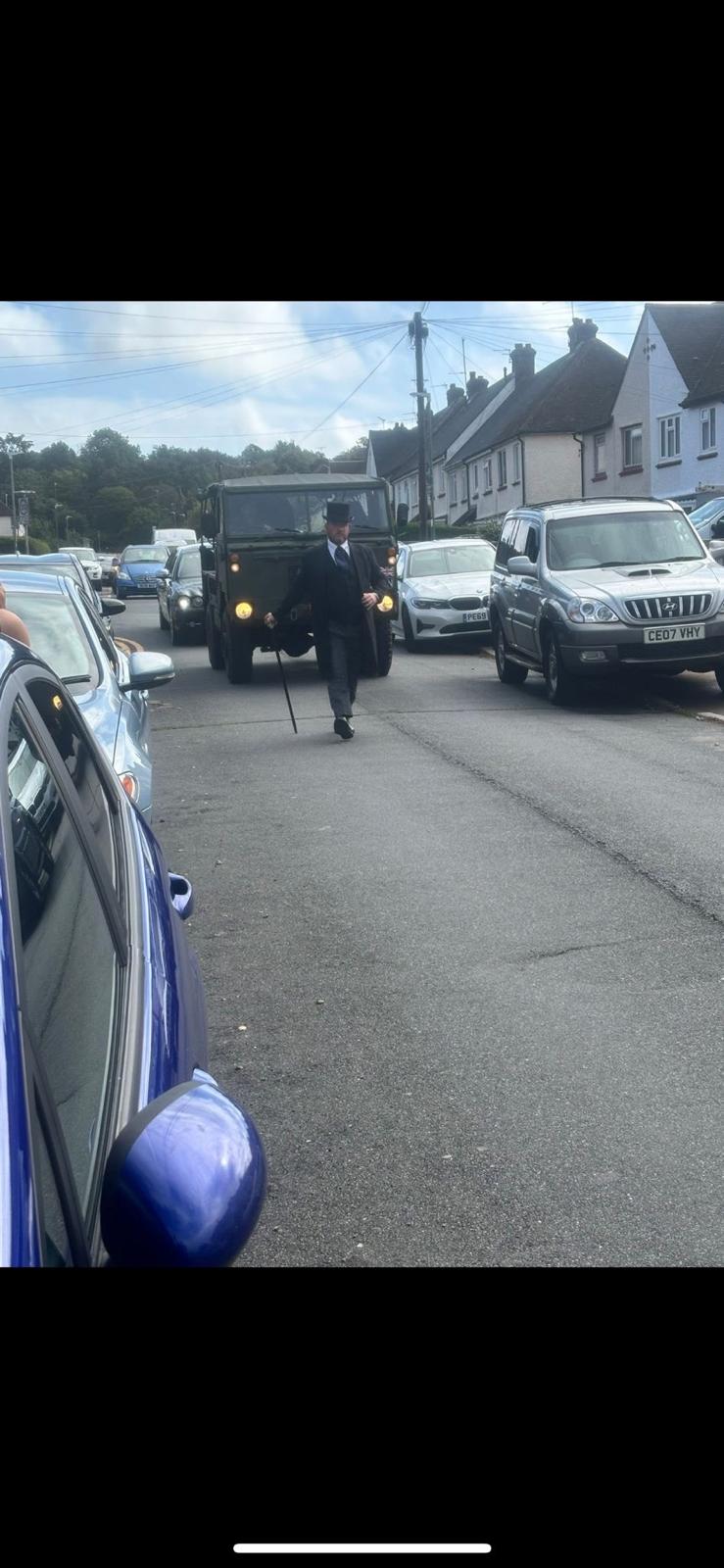 Mathew K Sutton Funeral Service procession in Kent